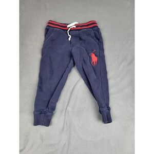 Polo Ralph Lauren Big Pony Sweats Kids 2T Blue Joggers Lightweight Elastic Waist